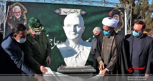 رونمایی از سردیس سردار "حاج قاسم سلیمانی" در بجنورد