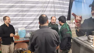بازدید معاون هماهنگ کننده سپاه امیرالمومنین استان ایلام از موکب شهدای دانشجو در مهران