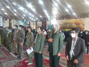 رزمایش بزرگ اقتدار بسیجیان در شهرستان کوهبنان