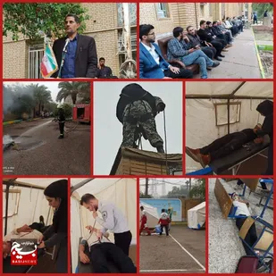 برگزاری مانورمقابله بازلزله درشوشتر