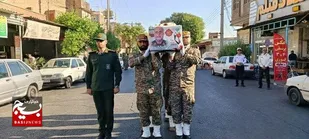 تشییع پیکر مطهر شهید محمدرضا پورمهدی در دزفول
