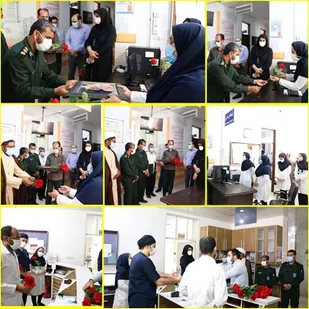 ديدار با سفيد پوشان مدافع سلامت بندرخمیر