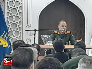 حضور فرمانده سپاه کربلا مازندران در ناحیه مقاومت بسیج تنکابن