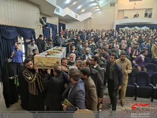 حضور پیکر پاک و مطهر شهدای گمنام در دانشگاه ها شهرکرد