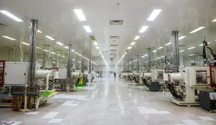 خط تولید ماسک N۹۹ در پارک علم و فناوری گلستان