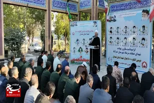 بزرگداشت شهدای عملیات مرصاد در جوار مزار شهدای شهرستان اسدآباد