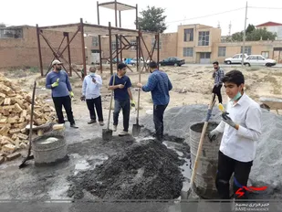 اردوی جهادی حوزه مقاومت بسیج دانش آموزی فهمیده یک در روستای مرزیجران