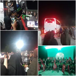 حرکت کاروان زائران حسینی از دهستان برنطین به سوی کربلای معلی