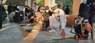 برگزاری آئین غبار روبی وعطر افشانی گلزار شهدای جزیره خارگ برگزار شد