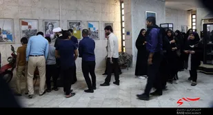 بازدید بسیجیان شهرستان دشتی از موزه جنگ کرمانشاه