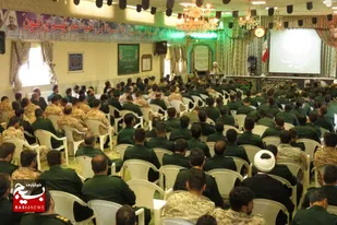 مراسم بزرگداشت هفتمین روز شهادت آیت الله رئیسی و همراهانش در تیپ انصارالحسین(ع) همدان