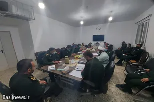 جلسه بررسی روند فعالیت سپاه ناحیه سرخه در خصوص سند اعتلای بسیج برگزار شد