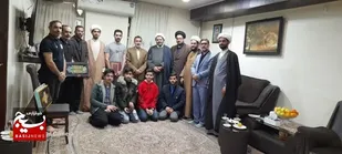 دیدار وتجلیل از خانواده طلبه شهید دوران دفاع مقدس