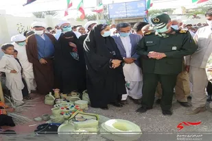 برپایی نمایشگاه صنایع دستی به مناسبت هفته بسیج در فنوج