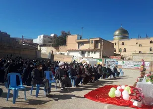 مراسم ولادت حضرت فاطمه زسلام الله علیها توسط جامعه زنان سپاه ناحیه مقاومت بسیج چرداول برگزار شد