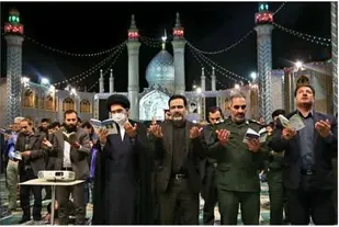 مراسم احیاء شب بیست ویکم ماه مبارک رمضان درحرم مطهر حضرت محمدهلال بن علی علیه السلام