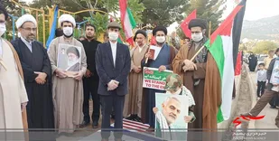 راهپیمایی الی &zwnj;بیت&zwnj;المقدس در یاسوج / قدس فراموش نمی شود
