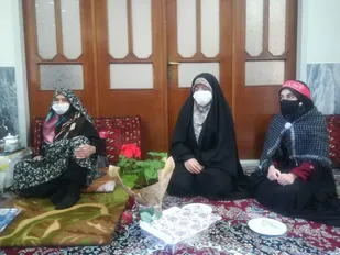 تجلیل از مادران و همسران شهدا در منطقه بیارجمند