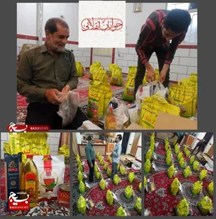 بسیج درکنارمردم با توزیع بسته های معیشتی بین نیازمندان درشوستر