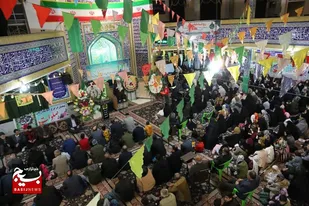 مراسم ولادت منجی در مسجد صاحب&zwnj;الزمان(عج) اسدآباد برگزار شد