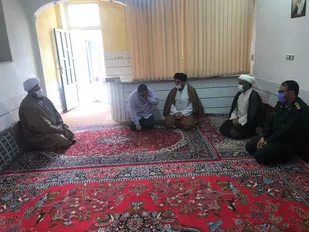 دیدار جانشین و مسئول دفتر نمایندگی ولی فقیه سپاه شاهرود با امام جمعه جدید شهر مجن