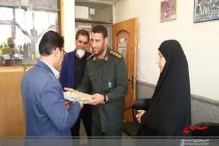 دیدار فرمانده حوزه بسیج دانش&zwnj;آموزی و فرهنگیان لالجین با رئیس آموزش و پرورش این منطقه