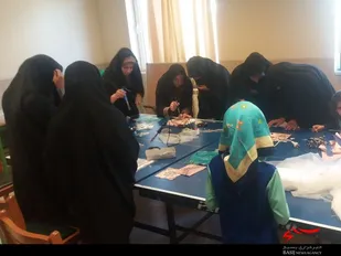گوشه ای از فعالیت های گروه جهادی تزکیه در روستای میلاگرد