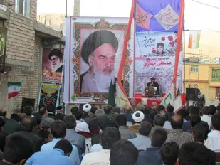 برگزاری یادواره شهید جوان و محبوب محله در گوجان