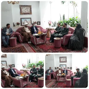 دیدار مسئولان پیشوا با مادر شهید والامقام "حسن نادی"