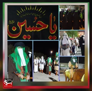 برگزاری مراسم کاروان سیدالشهدا وتعزیه خوانی رایة العباس ماه محرم درهندیجان