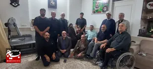 دیدار با خانواده جانباز شهید داود حسنی