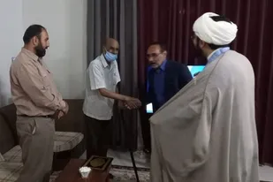 با جانباز ۸ سال دفاع مقدس در زاهدان دیدار شد