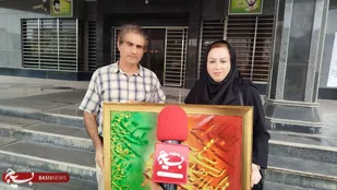 پیوند میان حماسه و شهادت در تابلوی نقاشی&zwnj;خط هنرمند گیلانی متبلور شد