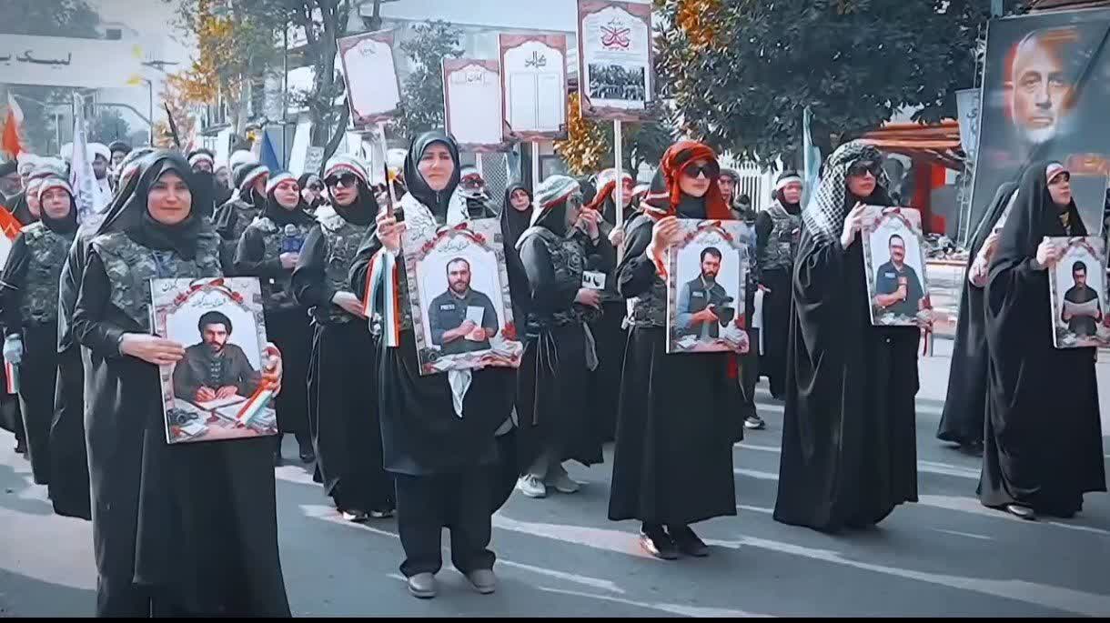 گیلان، در میدان جان‌فدایی برای ایران با یاد شهیدان وطن در میدان «جان فدا» ایستاد