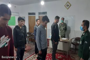 برگزاری فراخوانی دسته رزمی پایگاه امام حسین (ع) فیض&zwnj;آباد فامنین