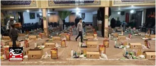 توزیع ۱۵۰ سبد نوروزی بین نیازمندان در آمل