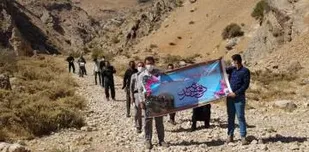کوهپیمایی بسیجیان ریگ در هفته دفاع مقدس