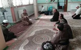 نشست فرمانده حوزه با امام جماعت مسجد جامع شهرستان پاوه