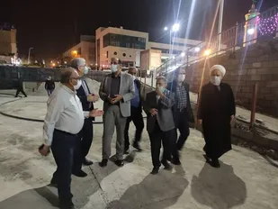 بازدید شهردار تبریز از عملیات عمرانی محوطه سازی میدان بهشتی