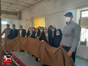تولید عبا توسط پایگاه مقاومت بسیج شهید بهشتی بندر خورشهاب