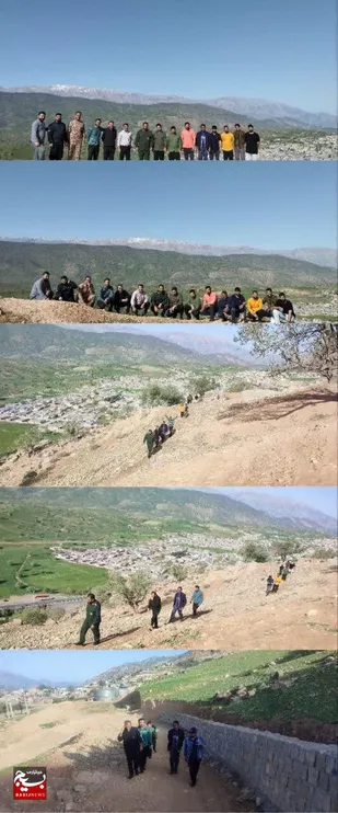 کوهنوردی کارکنان ناحیه مقاومت بسیج دزپارت برگزار شد