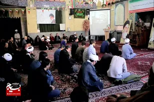 مراسم افتتاحیه جشن&zwnj;های دهه فجر در مدرسه علمیه آیت الله آخوند (ره) همدان