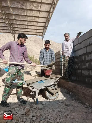 اردوی جهادی بسیجیان حوزه بقیه الله (عج) در روستای محروم &laquo;قلعه&raquo; برگزار شد