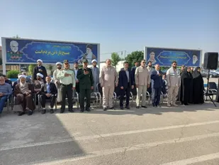مراسم صبحگاه مشترک نیرو های مسلح شهرستان پاکدشت