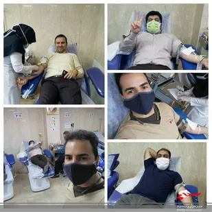 اهداء خون توسط مسئولین ورزشی خمینی شهر