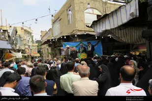جشن میلاد امام رضا(ع) در بازار زرگرهای همدان