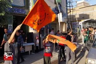 برپایی ایستگاه صلواتی به مناسبت سالگرد رحلت امام خمینی(ره) در همدان