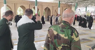 حضور جانشین فرماندهی سپاه امام رضا علیه السلام در گلزار شهدای آبادان