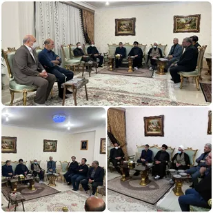 فرمانده سپاه امیرالمومنین(ع) استان ایلام با خانواده زنده یاد بختیاری پزشک خوشنام ایلامی