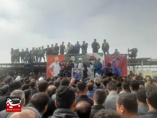 برگزاری مراسم وداع مردم رامهرمز با ملی پوش تیم فوتبال معلولان مرحوم میراحمدی